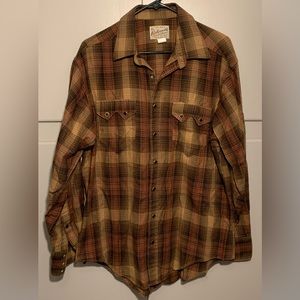 VINTAGE Rockmount Ranch Wear Cowboy Flannel (Size Medium)